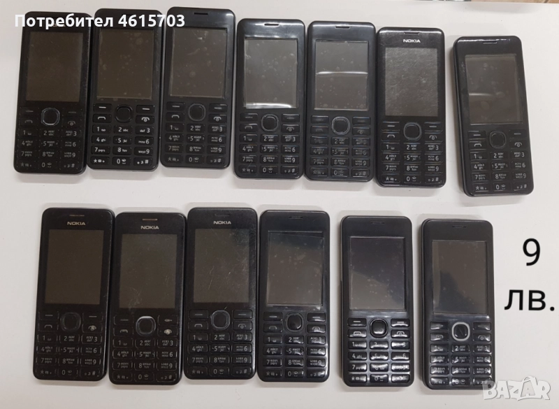 Nokia 206 с батерия отключени,без зарядни.Някои с оригиналните панели,други с нови панели, снимка 1