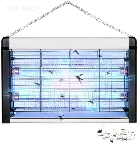 Нов 20W вътрешен унищожител на мухи и комари с UV лампа за дом градина, снимка 1