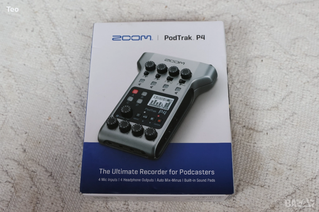 Zoom PodTrak P4 Джобен дигитален рекордер , снимка 1