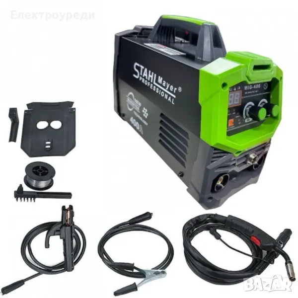 2в1 Телоподаващо Инверторен Електрожен 400А STAHLMAYER, снимка 1