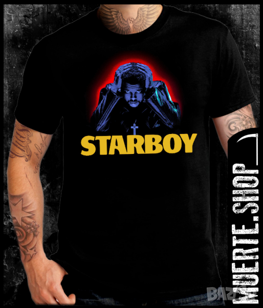 Тениска с печат WEEKND STARBOY, снимка 1