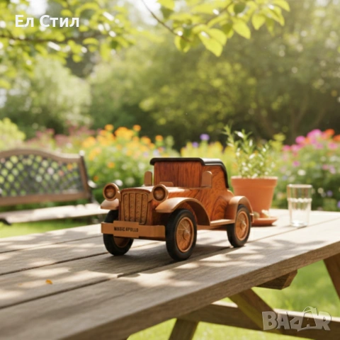 Bluetooth радио колонка A9, 5W, 1500mAh — стилен дървен дизайн, снимка 3 - Bluetooth тонколони - 53565416