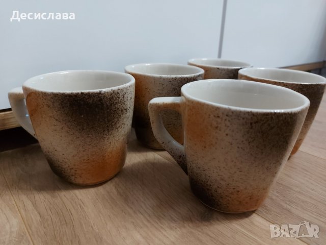 Керамични чаши за чай, кафе, мляко, налични 5 броя, снимка 1