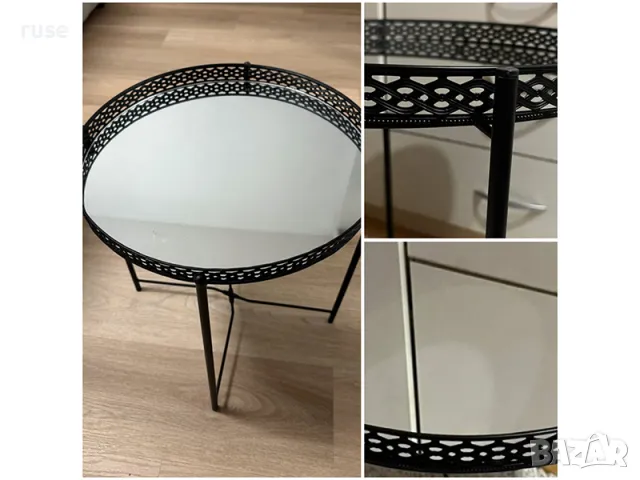 НОВИ! Метална помощна маса поднос сгъваема Два цвята , снимка 5 - Маси - 48968323