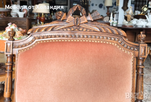 Кресло Луи 16-ти, снимка 3 - Дивани и мека мебел - 52053830