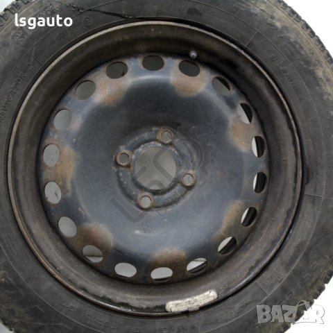 Стоманени джанти 4x100 с гуми R15 Renault Megane II 2002-2010 ID:107022, снимка 2 - Части - 41734645