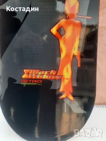 Сноуборд Nitro Black Widow 154см. с автомати , снимка 5 - Зимни спортове - 52442396