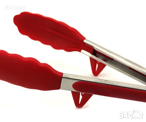 Щипка за готвене Bohmann, 27см., Неръжд. стомана със силикон, Червен, снимка 2 - Други - 52889010