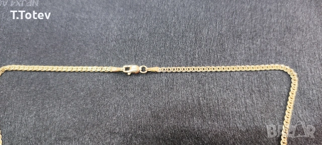 Златно дамско синджирче -14к , снимка 3 - Колиета, медальони, синджири - 53451352