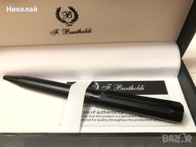 Луксозни бизнес аксесоари F. Bartholdi – бележник /тефтер и химикалки в подаръчни кутии, сертификат, снимка 10 - Ученически пособия, канцеларски материали - 52682186