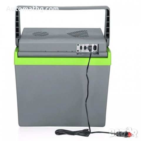 Хладилна чанта Automat, 25L, 12V, 220V, Барче за кола, Сив