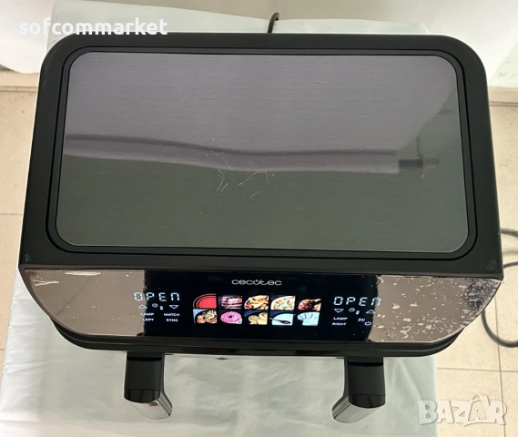 Airfryer Еърфрайер Cecotec Cecofry&Grill Duoheat 10L, снимка 5 - Фритюрници - 53635567