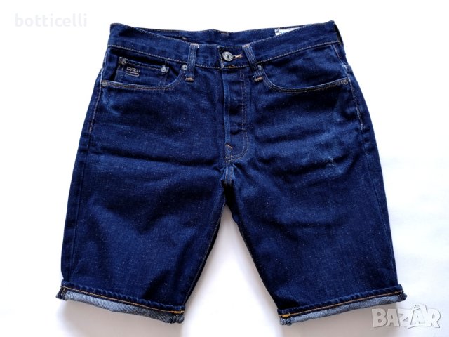 G - star 3301 Straight Mens 1/2 - W30 - оригинални мъжки къси дънкови панталони 