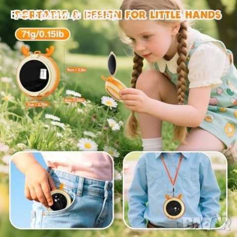 Нов Образователен микроскоп за деца подарък 4–12 с LED и фото функция, снимка 5 - Образователни игри - 52163123