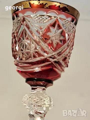 ретро малка кристална чаша 24/5, снимка 2 - Чаши - 49580070