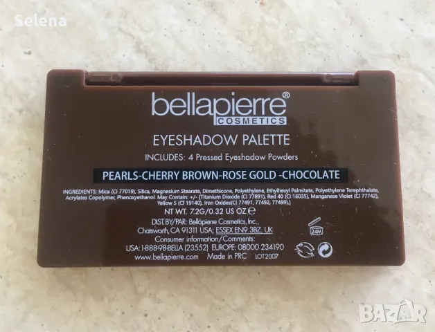 Нова палитра Bellapierre Cosmetics Brown Eyed Girl , снимка 3 - Декоративна козметика - 49794967
