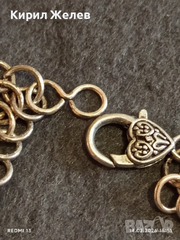 Красиво колие тип броеница с централен камък винтидж стил 51814, снимка 4 - Колиета, медальони, синджири - 53476354