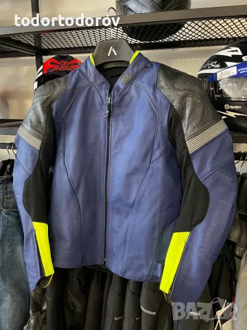 Кожено мото яке REKURV, 54-L, всички протектори, вентилация 99€, снимка 2 - Аксесоари и консумативи - 56164659