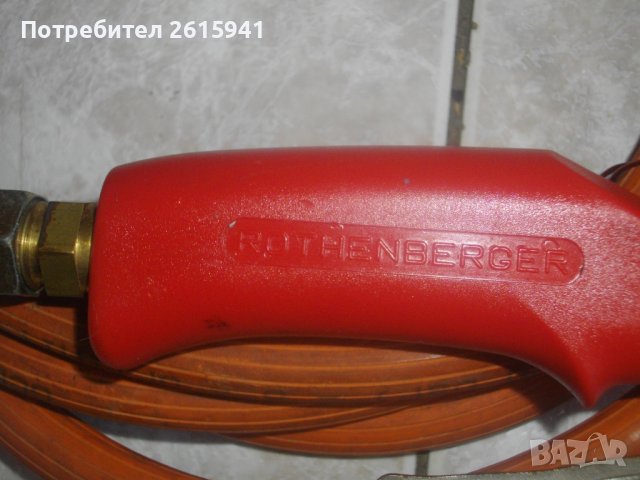 Газова горелка ROTHENBERGER 375мм с маркуч 3,0 м и контактна дюза за точково нагряване, снимка 3 - Други инструменти - 41306593