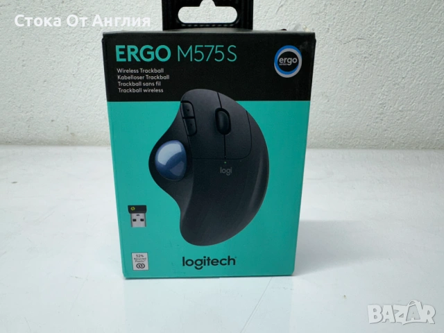 Мишка Logitech ERGO M575S, снимка 5 - Клавиатури и мишки - 53810830