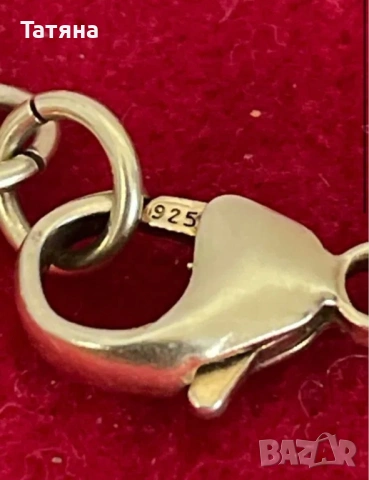 4-редно колие от позлатено  925 сребро ,66грамма, снимка 6 - Колиета, медальони, синджири - 53147377