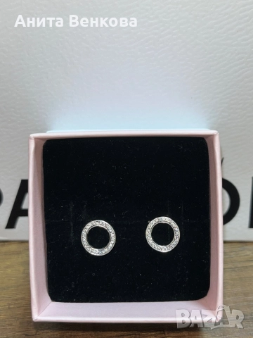 Продавам обици Пандора+ талисман подарък, снимка 4 - Обеци - 52682325