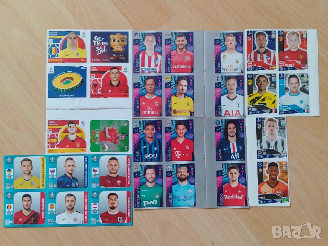 Лот стикери с футболисти