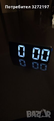 Цифров LED огледален настолен часовник,цифрова аларма,дата,температура и др.функции, снимка 11 - Други - 40933576