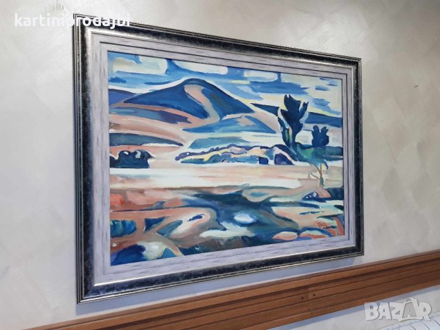 Маслена картина " Дъждовен хоризонт ", снимка 7 - Картини - 42224774