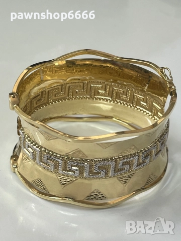 Златна гривна 14 карата , снимка 7 - Гривни - 51888023