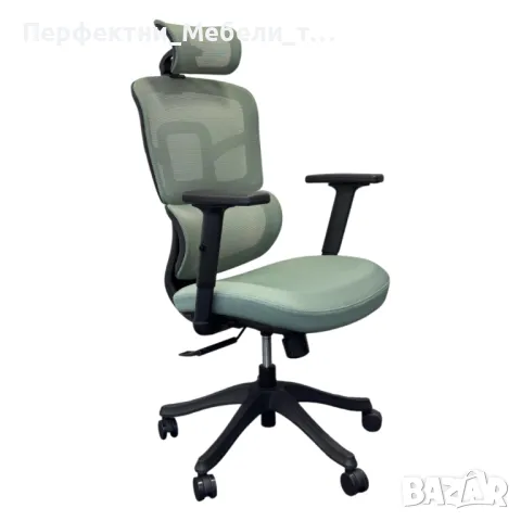 Икономичен ергономичен офис стол с мрежа-черен,червен,син,зелен цвят-НАЛИЧЕН!, снимка 2 - Столове за офис - 50209219