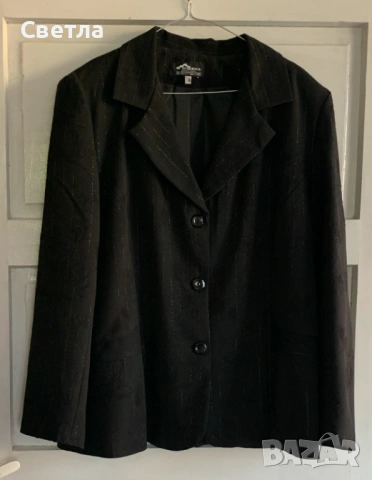 Костюм дамски Нов, БГ п-во, ГО-125см, Талия-до 108см, Панталон прав, широк -дълж. 109 см. , снимка 2 - Костюми - 51458780