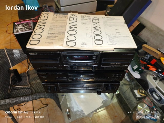 Kenwood KX-W6060 + KR-A4060 + DP-1060, снимка 3 - Аудиосистеми - 53623480