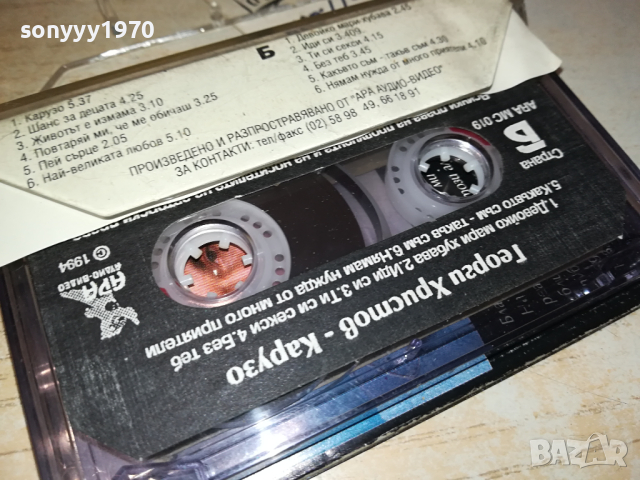 ГЕОРГИ ХРИСТОВ КАРУЗО-ОРИГИНАЛНА КАСЕТА 0303241010, снимка 7 - Аудио касети - 44582001