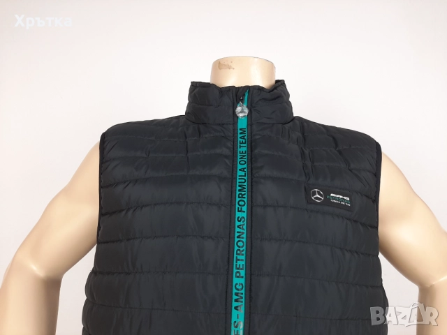 Mercedes AMG F1 Padded Gilet - Оригинален мъжки елек, снимка 6 - Якета - 52940715