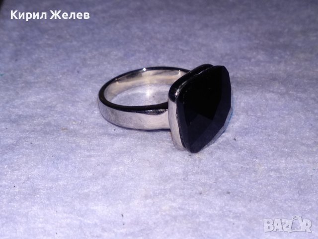 СТИЛЕН КРАСИВ СРЕБРИСТ КРИСТАЛЕН МОДЕН АРТ ПРЪСТЕН от БЛАГОРОДНА СТОМАНА 38648, снимка 6 - Пръстени - 41681649