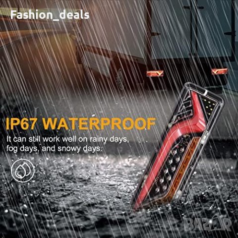 Нови  57 LED задни светлини за камион ремарке трактор 1 чифт, снимка 3 - Аксесоари и консумативи - 41790281