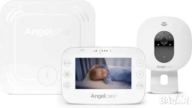 Angelcare AC327-3 in 1 Видео бебефон със сензор за движение от най- висок клас, снимка 1 - Бебефони - 49105941