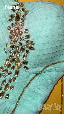 Уникална рокля с красиви камъни, снимка 3 - Рокли - 50956256