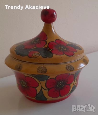 Руска красива ръчно рисувана кутия, снимка 2 - Декорация за дома - 52206851
