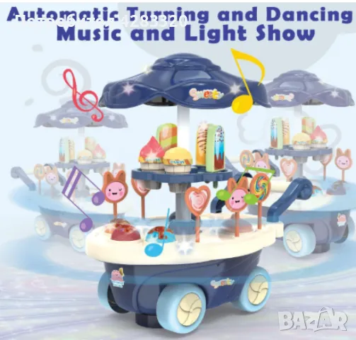 Детска количка със сладкиши и сладолед, снимка 4 - Други - 48473286