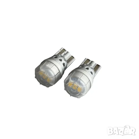 LED крушки T10 3 SMD 12V 2 броя за габарити