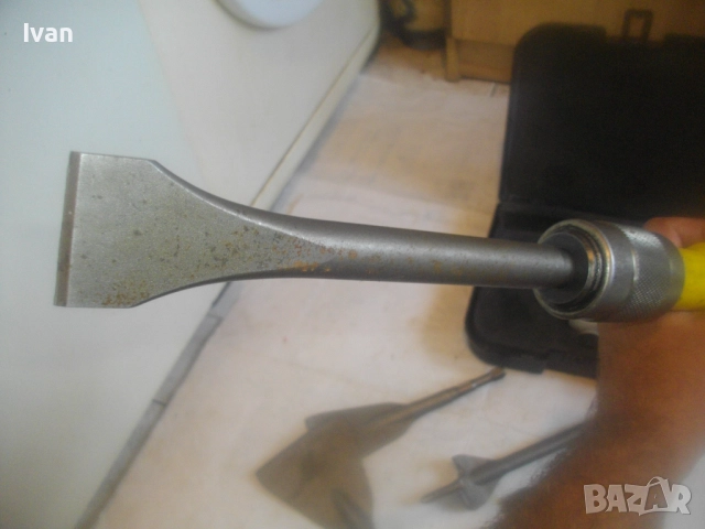 Голям пневматичен скрепер стъргалка DITTMANN Scrap Air S24 пълен комплект с длета за дърво и бетон , снимка 17 - Други инструменти - 51554477