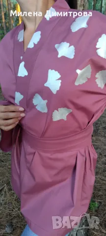 Ръчно рисувани кимона от поплин , снимка 5 - Сака - 48880285