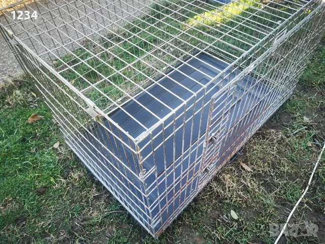 голяма метална клетка за куче 106x65x70см за транспорт и стационар , снимка 2 - За кучета - 48709388