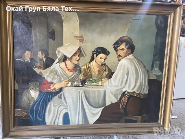 🖼️ ГОЛЯМА СТАРА КАРТИНА – ELI ANDERSEN 🇩🇰, снимка 11 - Картини - 56410497