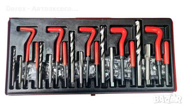 Комплект за възстановяване на резби M5/M6/M8/M10/M12 - 131 части, снимка 2 - Аксесоари и консумативи - 56154786