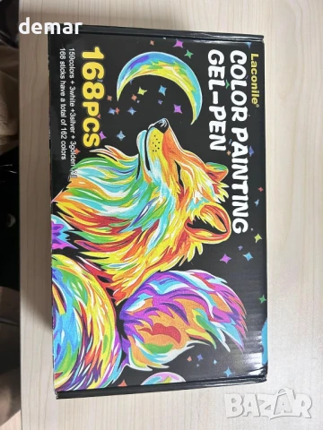 Комплект гел химикалки с брокат, 168 цвята (19 броя) – гел химикалки с фин връх 0,65 мм, снимка 11 - Ученически пособия, канцеларски материали - 50838404