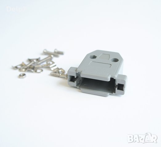 Капачка/маншон с крепежи за букса RS232 15pin, снимка 1