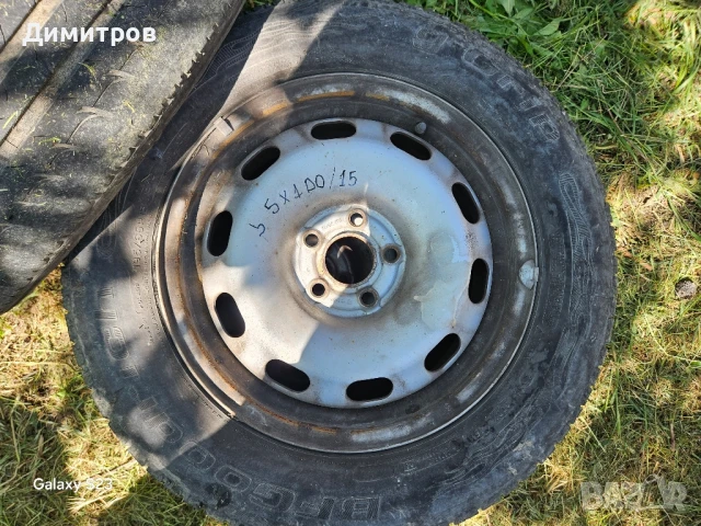 Джанти с гуми 15 цола ,5x100 между болтово разстояние, снимка 2 - Гуми и джанти - 50508730